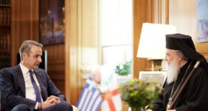Συνάντηση Πρωθυπουργού Κ. Μητσοτάκη – Πατριάρχη Ιεροσολύμων Θεοφίλου