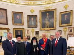 Συνάντηση Πατριάρχη Ιεροσολύμων με τον Ντόναλντ Τραμπ στον Λευκό Οίκο