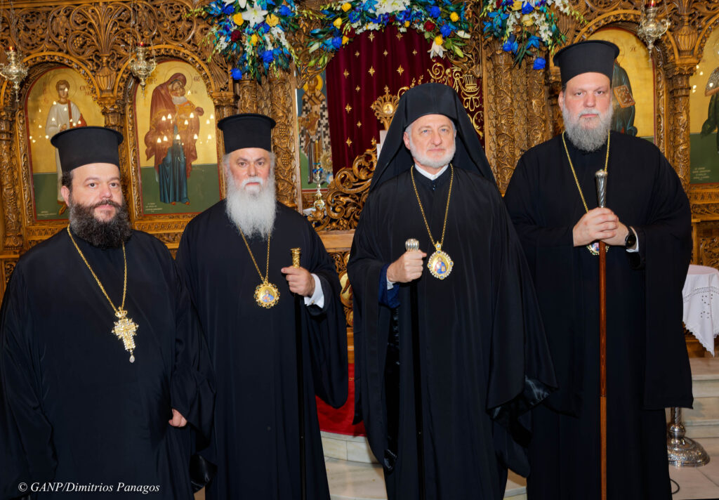 H.E. Archbishop Elpidophoros Con-Celebrated the Divine Liturgy with Metropolitan Ieronymos of Kalavryta and Metropolitan Gabriel of Nea Ionia at the 100th Anniversary of St. Stefanos in Nea Ionia, Athens on Sunday July 12th, 2026.