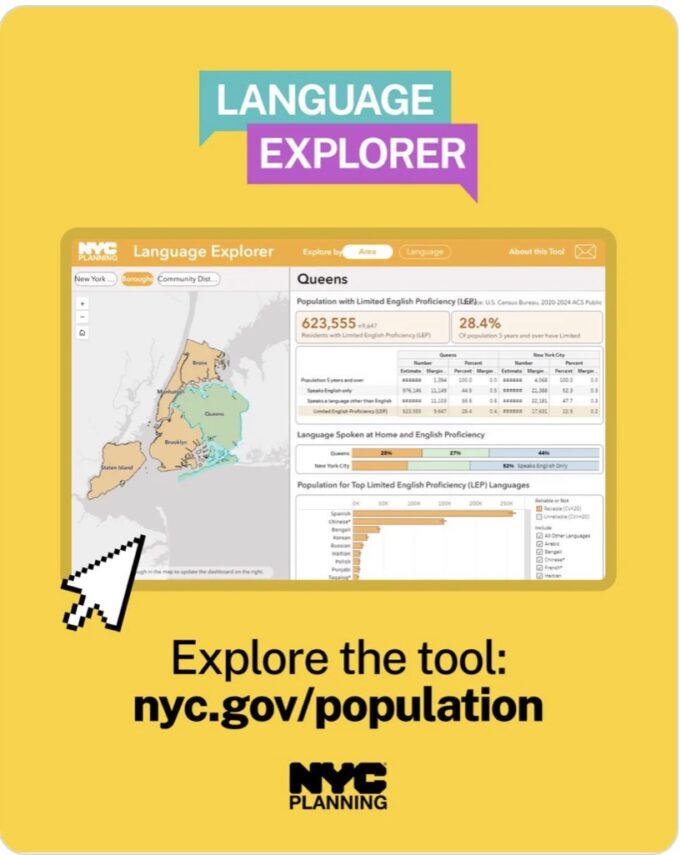 NYC Dept of City Planning Launches NYC Language Explorer