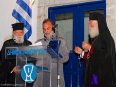 Η Αμοργός τίμησε τον π. Θωμά Συνοδινό για τα 40 χρόνια ιερατικής διακονίας του Amorgos, July 19th, 2026 His Beatitude Pope and Patriarch of Alexandria and All Africa THEODOROS II arrived in Amorgos Island to Honor Fr. Thomas Synodinos for his 40 years serving the church. Many Dignitaries were present to Honor Fr. Thomas in the square of Choria Amorgos. Nikos Gavalas and his family were very proud of their own Fr. Thomas. Minister of Culture Lina Mendoni, minister Kikilias, Metropolitans from Siros, Nea Ionia, and Thyra all Congratulated Fr. Synodinos for his accomplishments.