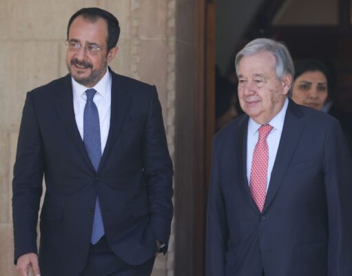 Συνάντηση Ν. Χριστοδουλίδη – Α. Guterres στη Λευκωσία