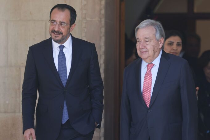 Συνάντηση Ν. Χριστοδουλίδη – Α. Guterres στη Λευκωσία