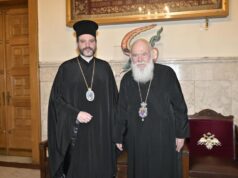 Συνάντηση του Αρχιεπισκόπου Ιερωνύμου με τον νέο Αρχιεπίσκοπο Καναδά Απόστολο