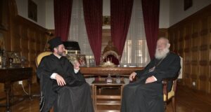 Συνάντηση του Αρχιεπισκόπου Ιερωνύμου με τον νέο Αρχιεπίσκοπο Καναδά Απόστολο