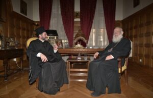Συνάντηση του Αρχιεπισκόπου Ιερωνύμου με τον νέο Αρχιεπίσκοπο Καναδά Απόστολο