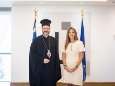 Συνάντηση της Υπουργού Παιδείας Σ. Ζαχαράκη με τον νέο Αρχιεπίσκοπο Καναδά Απόστολο