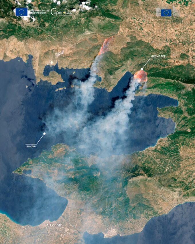 Μάχη με τις φλόγες σε Βοιωτία και Αττική – Καλύτερη η εικόνα στο νότιο Ρέθυμνo