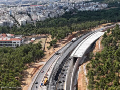 Ν. Ταχιάος: Τον Μάιο του 2027 η παράδοση του FlyOver – Πάνω από 60% η πρόοδος του έργου – Ποιες οι τεχνικές «εκπλήξεις» Thessaloniki, Greece Construction of the fly over, major project to ease the traffic. The Ring road is getting a new look with a major highway in construction.