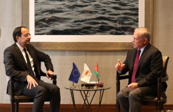 Συνάντηση Προέδρου Χριστοδουλίδη με τον Βασιλιά Αμπντάλλα της Ιορδανίας