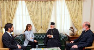 Συνάντηση Αρχιεπισκόπου Ελπιδοφόρου με την Δόμνα Μιχαηλίδου