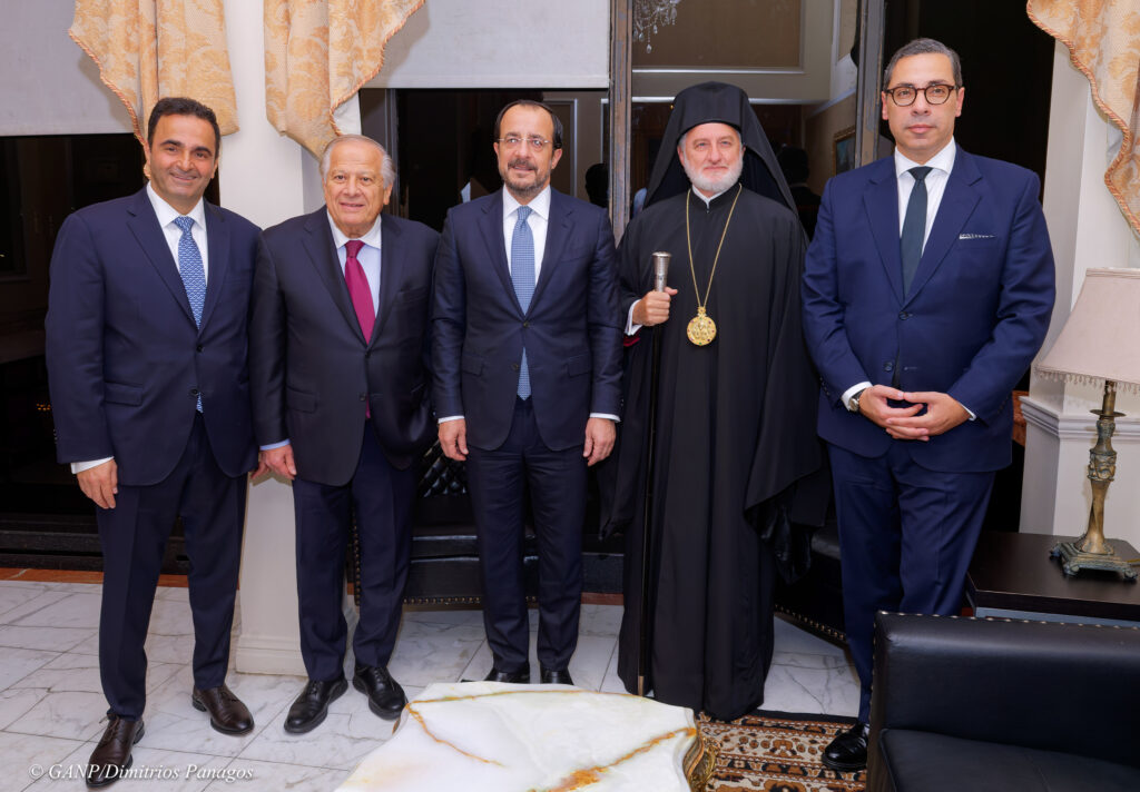 H.E. Archbishop Elpidophoros attended the Annual Dinner Hosted by The Federation of Cypriot American Organizations at Terrace on The Park in Queens, NY on Friday September 25th, 2026. President of The Republic of Cyprus Nikos Christodoulidis thanked the Omogenia for their support on the Cyprus Problem, updated about his visit at The United Nations and along with Archbishop Elpidophoros, FCAO President Kyriacos Papastylianou Honored Stavros Kamilaris and Despina Axiotakis with the Community Service Award and John Josephakis, Global V.P. of NVIDIA with the Lifetime Achievement Award.