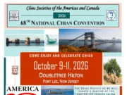 68th National Chian Convention to Be Held October 9-11 in New Jersey