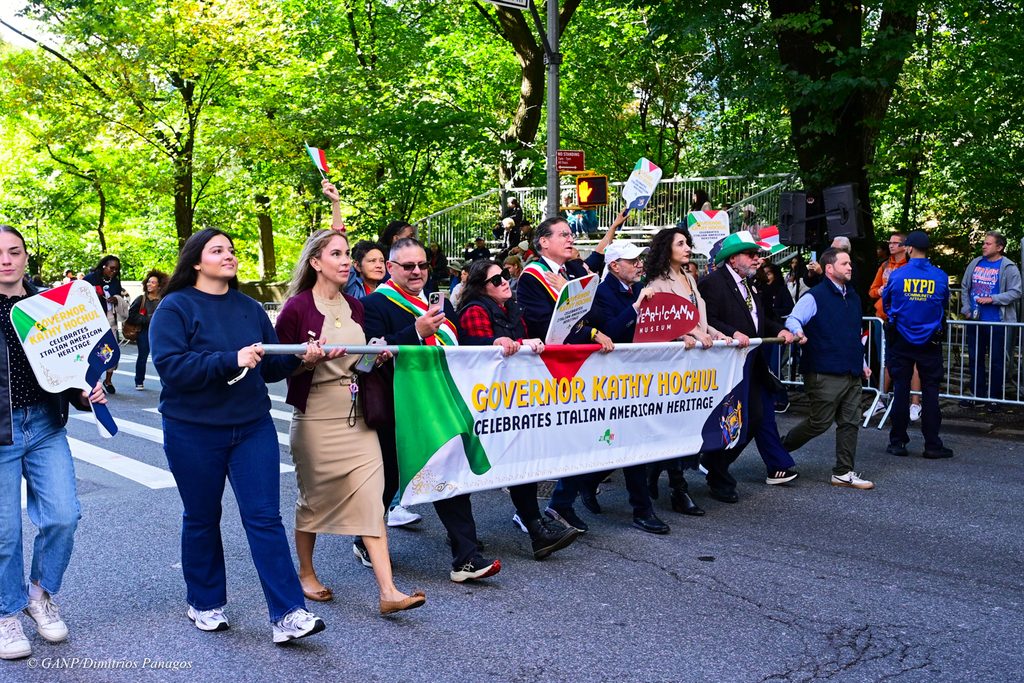 The 2026 Columbus Day Parade up 5th Ave today October 12th, 2026.