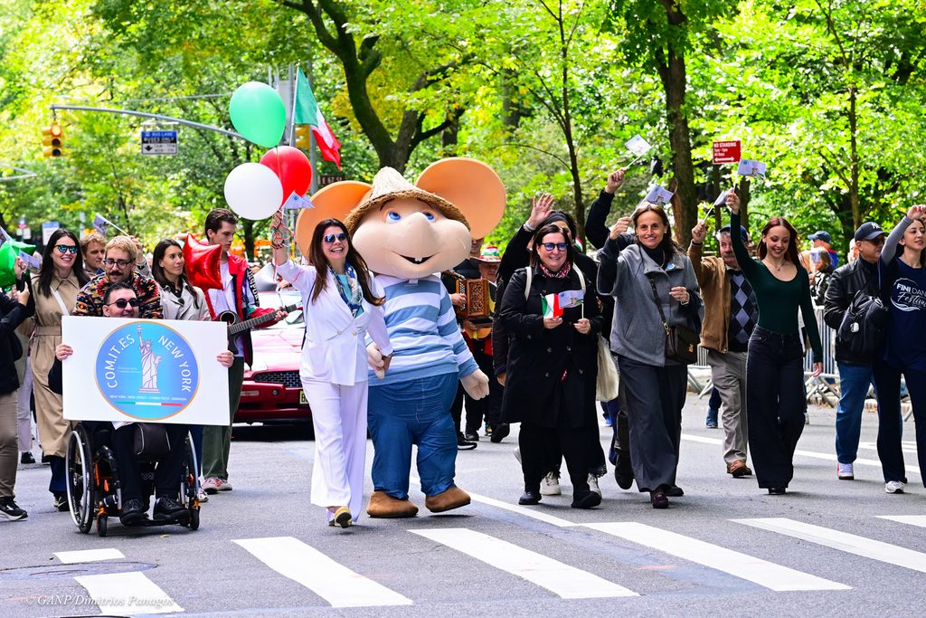 The 2026 Columbus Day Parade up 5th Ave today October 12th, 2026.
