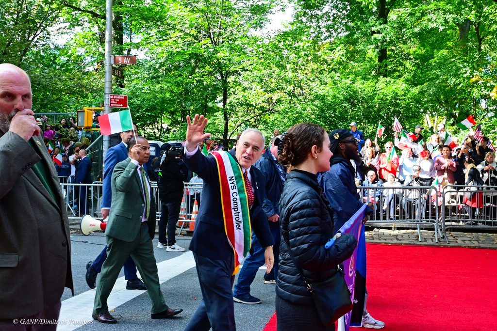 The 2026 Columbus Day Parade up 5th Ave today October 12th, 2026.