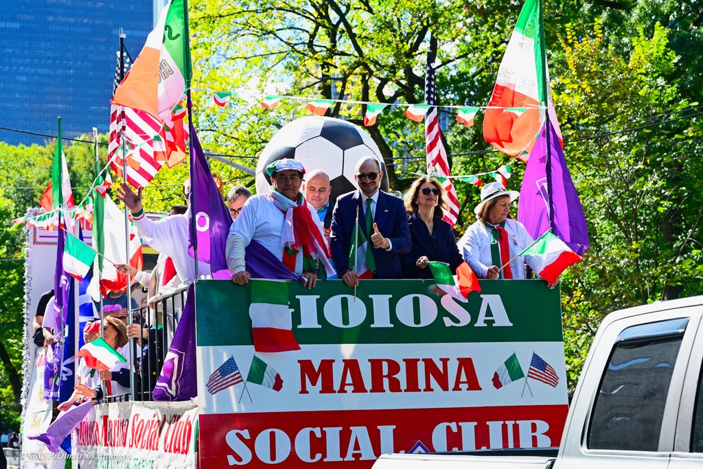 The 2026 Columbus Day Parade up 5th Ave today October 12th, 2026.