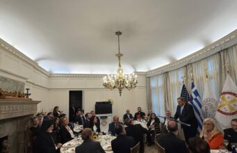 Τιμητική εκδήλωση του Αρχιεπισκόπου Ελπιδοφόρου για τον Πρόεδρο της ΕΟΕ Ισίδωρο Κούβελο